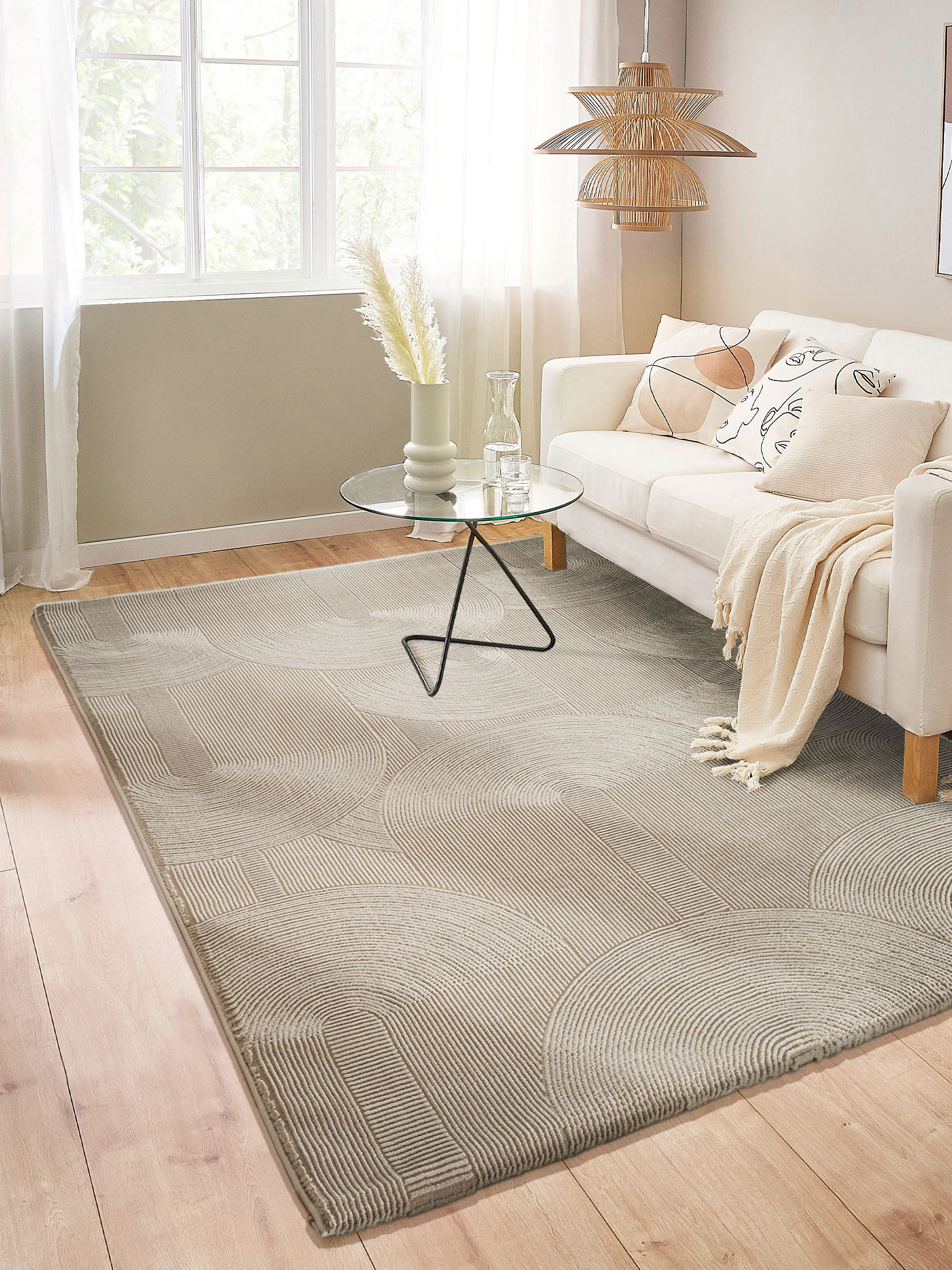 Biarritz Moderner Teppich, Taupe