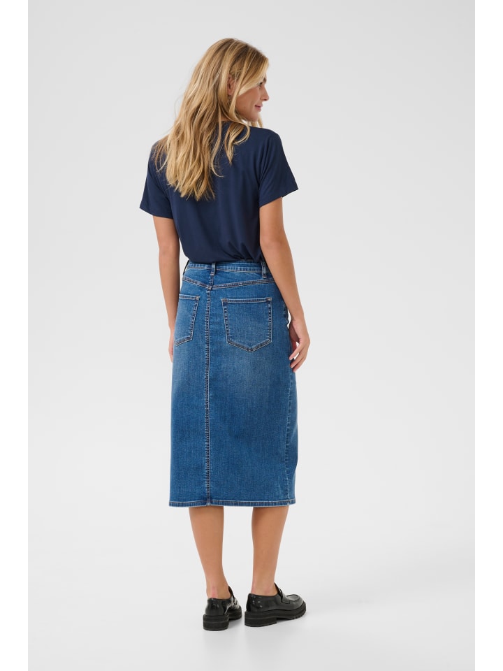 Kaffe Denimrock KAsinem in Medium Blue Denim günstig kaufen