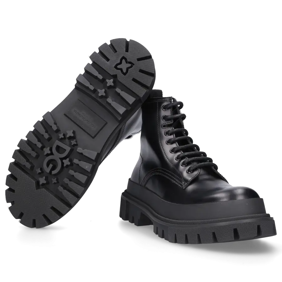 Dolce & Gabbana - Stiefeletten HI TREKKING Kalbsleder - schwarz