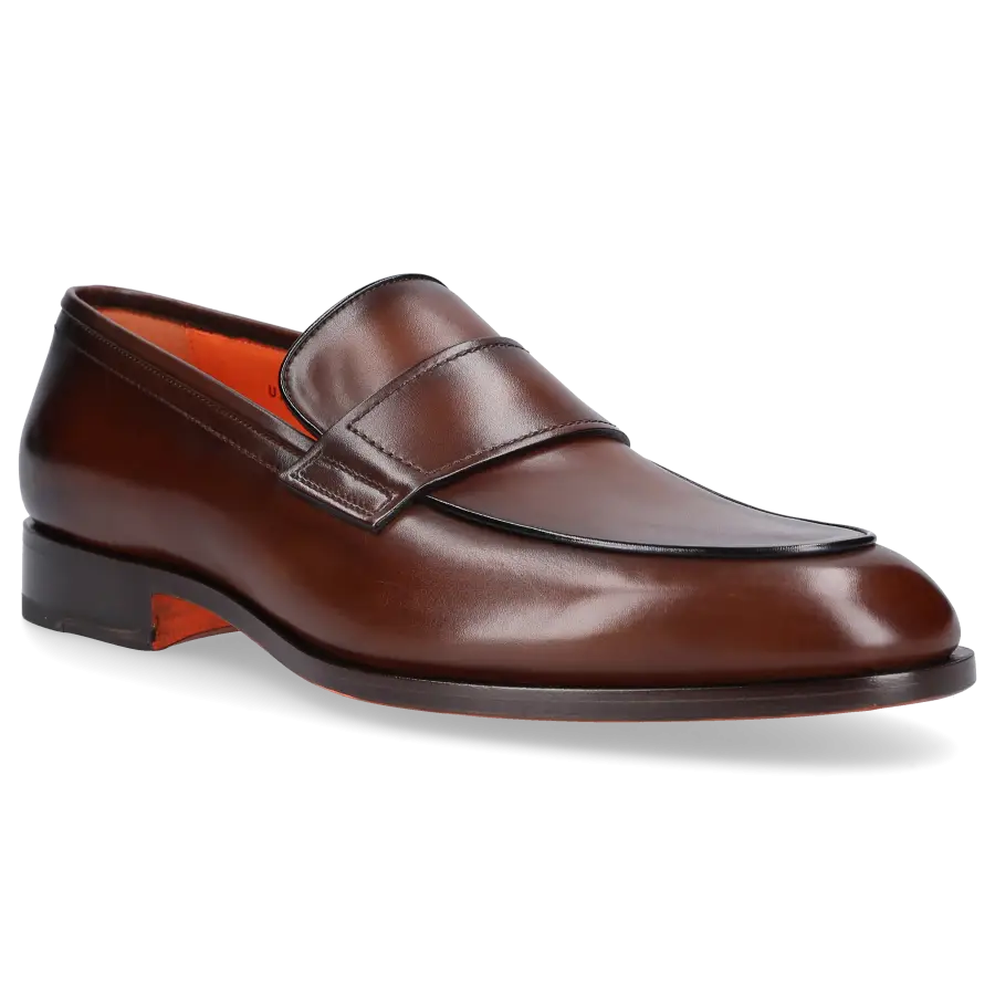 Santoni - Loafer 18465 Kalbsleder - braun