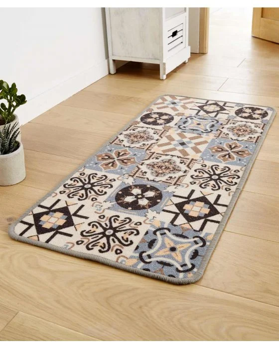 Tapis motif carreaux de ciment