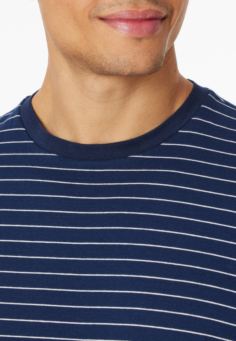 Schlafanzug kurz Streifen admiral - Casual Essentials
