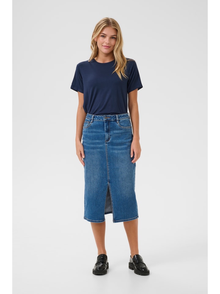 Kaffe Denimrock KAsinem in Medium Blue Denim günstig kaufen