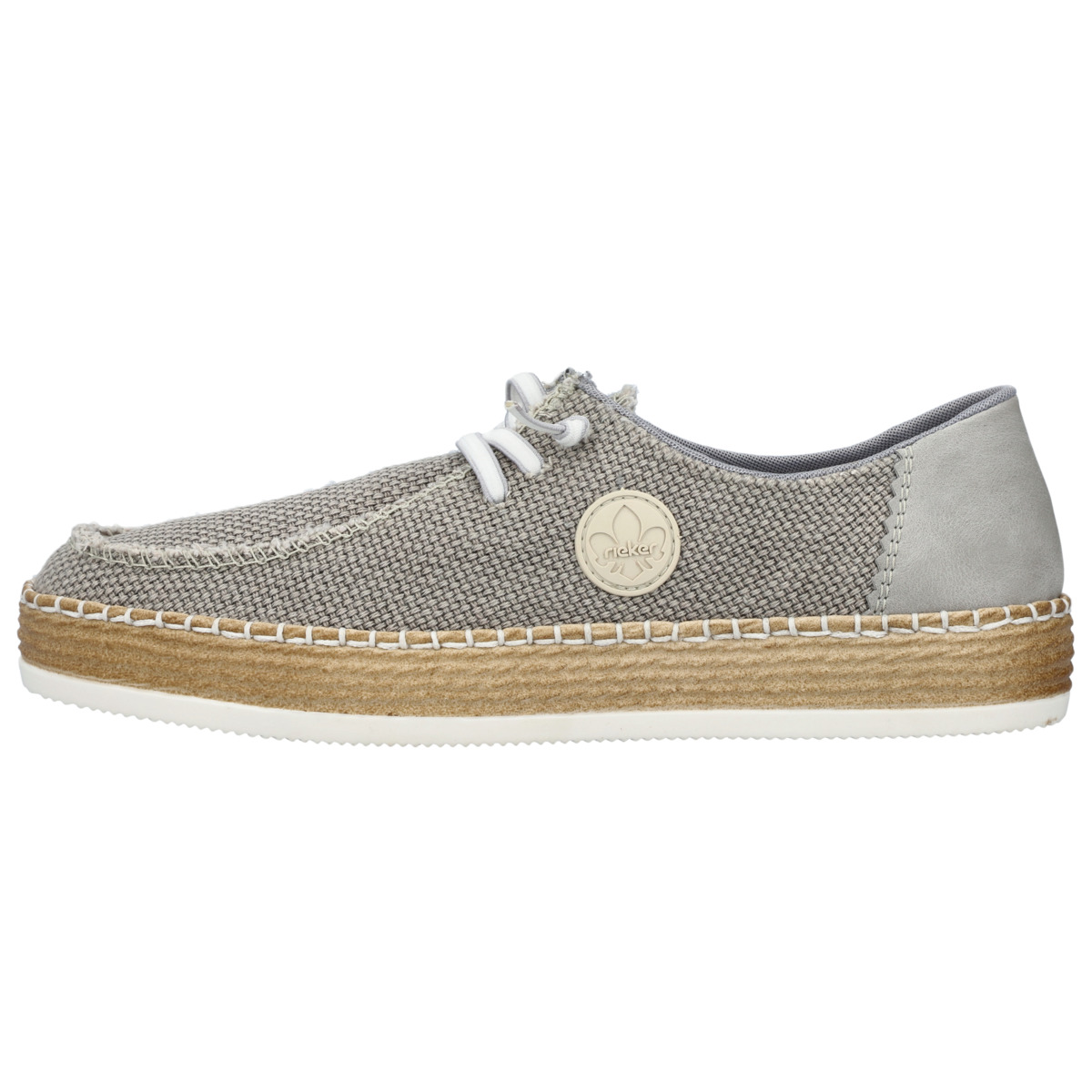 Rieker L7853 Slipper hellgrau