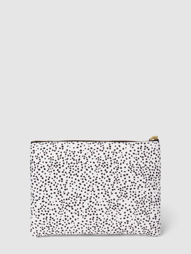 Pouch mit Allover-Muster Modell 'Dottie' in sand