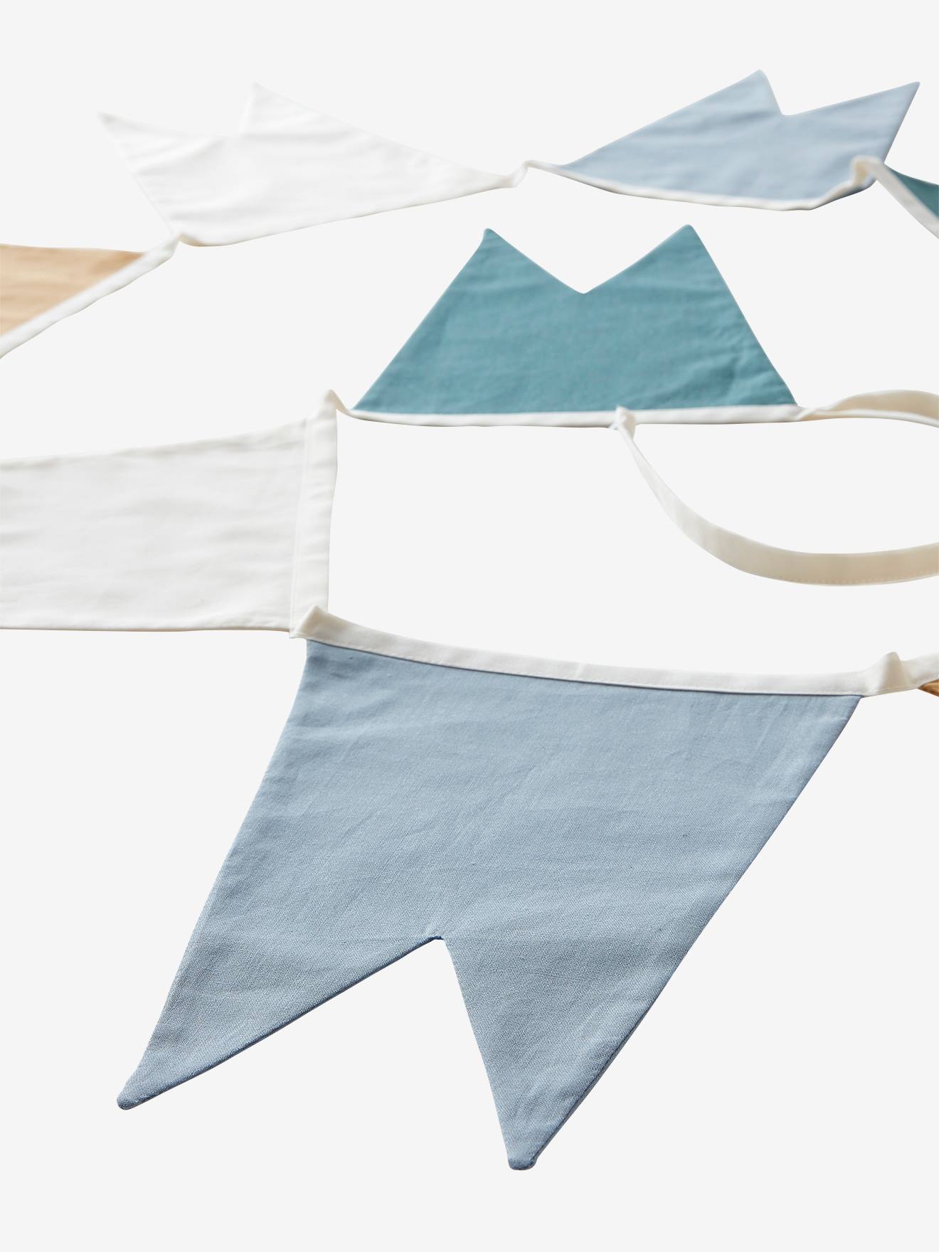 Guirlande fanions en coton Chevalier beige