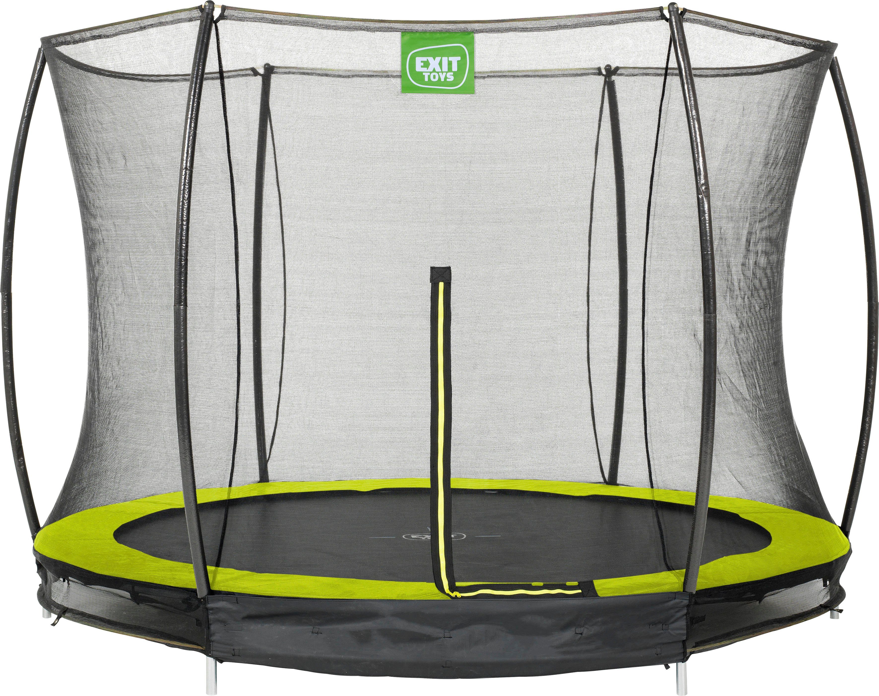 EXIT Gartentrampolin Silhouette Ground, Ø 305 cm, mit Sicherheitsnetz