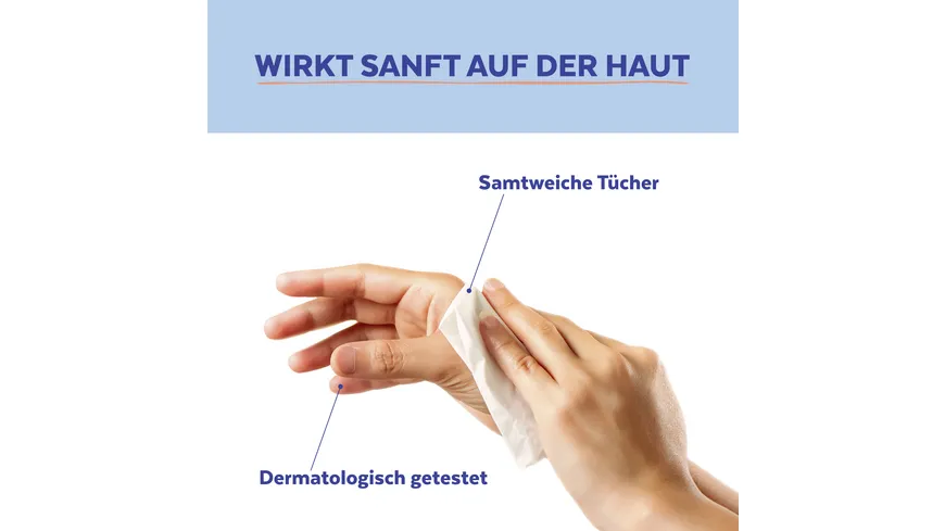 Sagrotan 2in1 Desinfektions-Tücher für Hände und Oberflächen