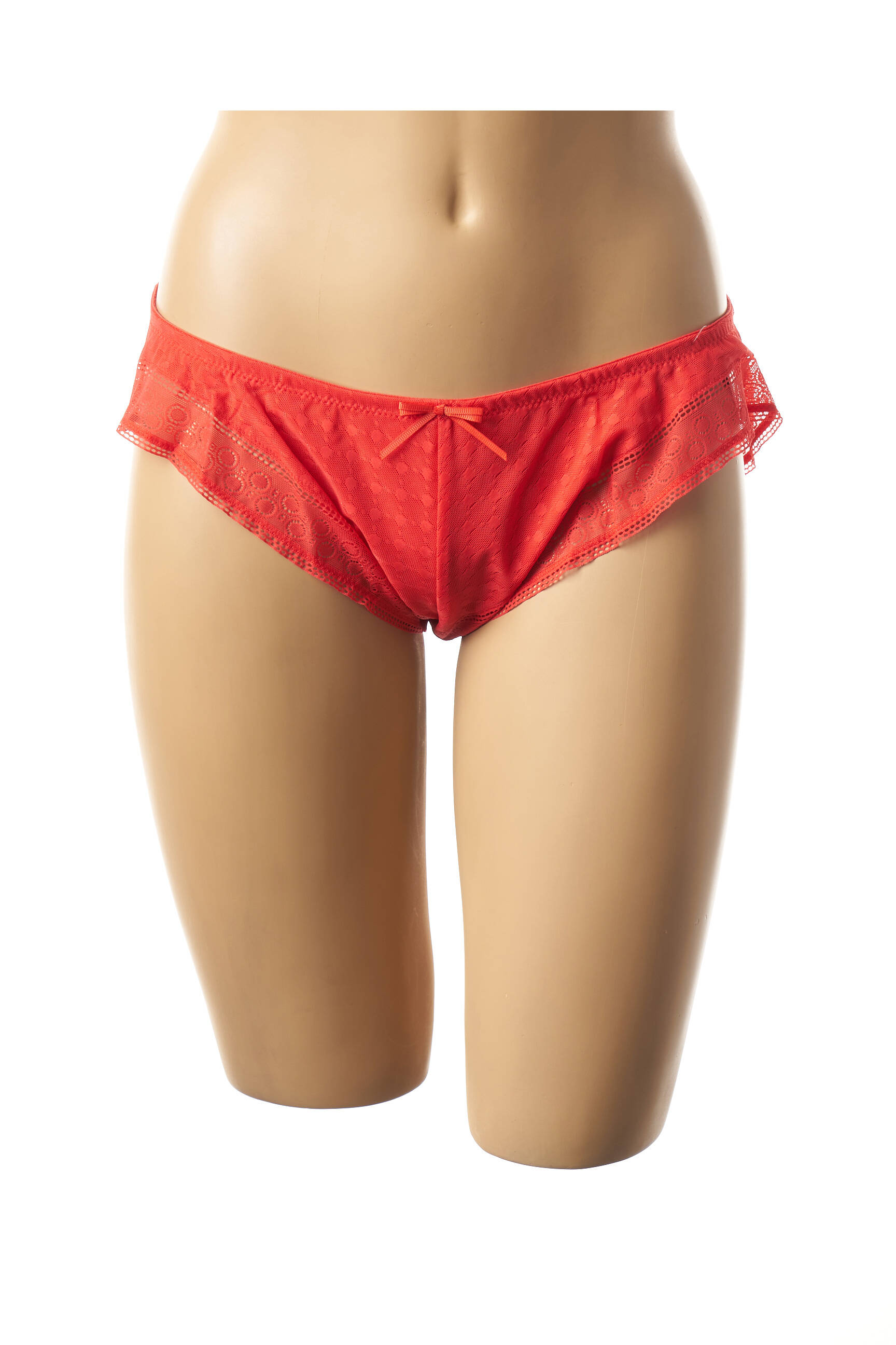Cache Coeur Lingerie Maternite Femme couleur orange