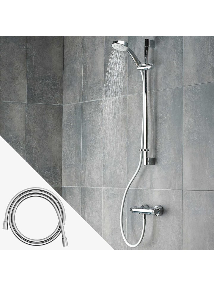 Intirilife Universal Duschschlauch 150 cm in Silber günstig kaufen onesize