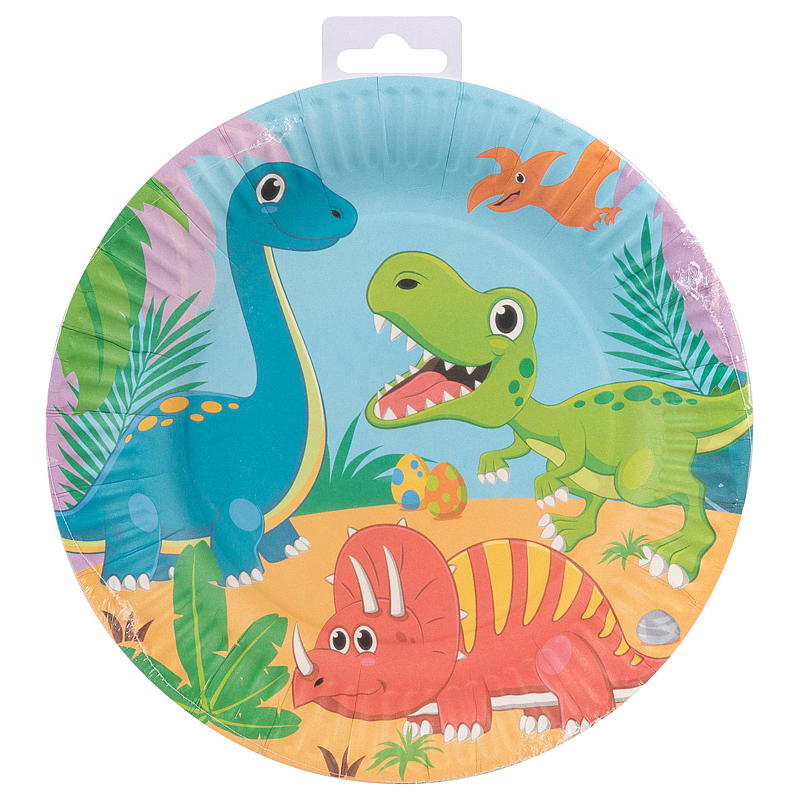 Giform Tallerken 8 stk Dinosaur