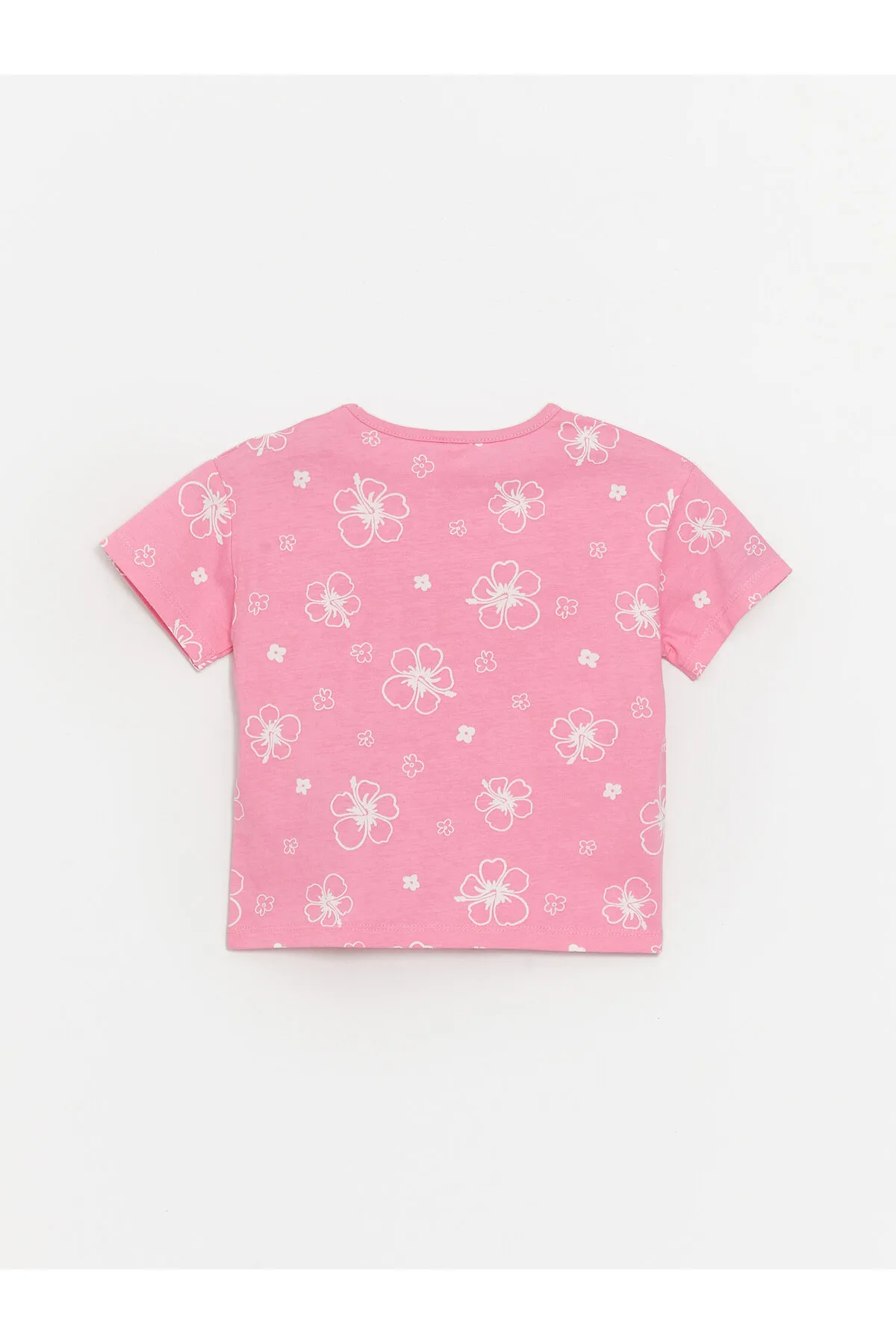 LC Waikiki  Bedrucktes T-Shirt und Shorts für Babys mit Rundhalsausschnitt, 2er-Set