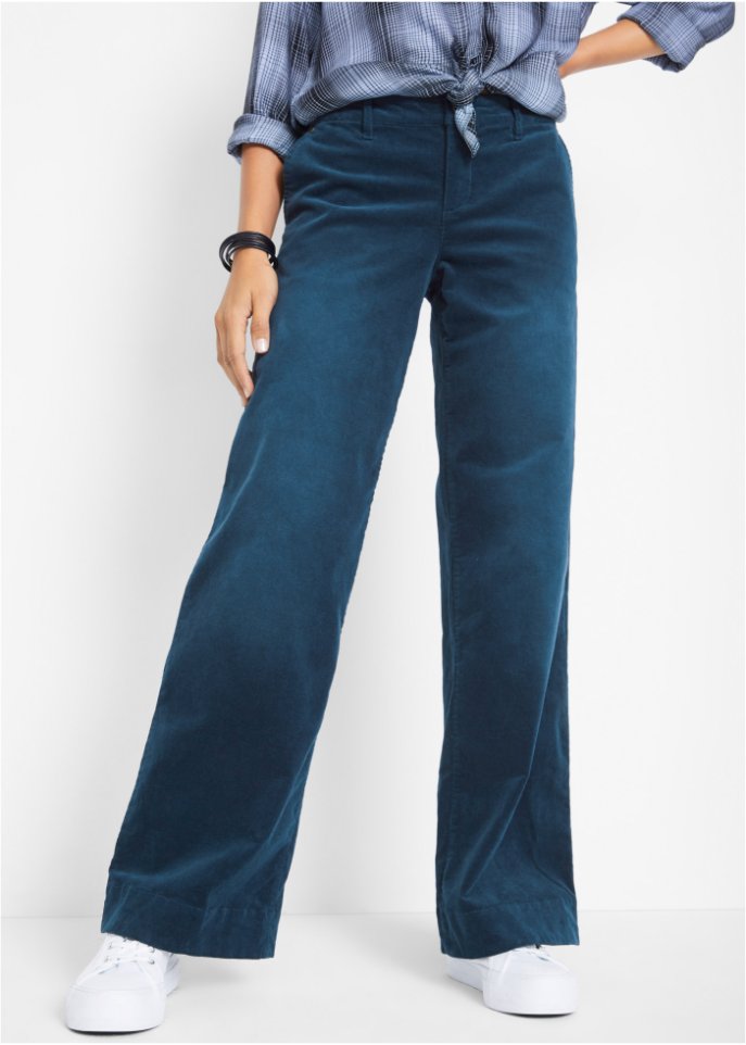 Stretch-Cordhose, Wide