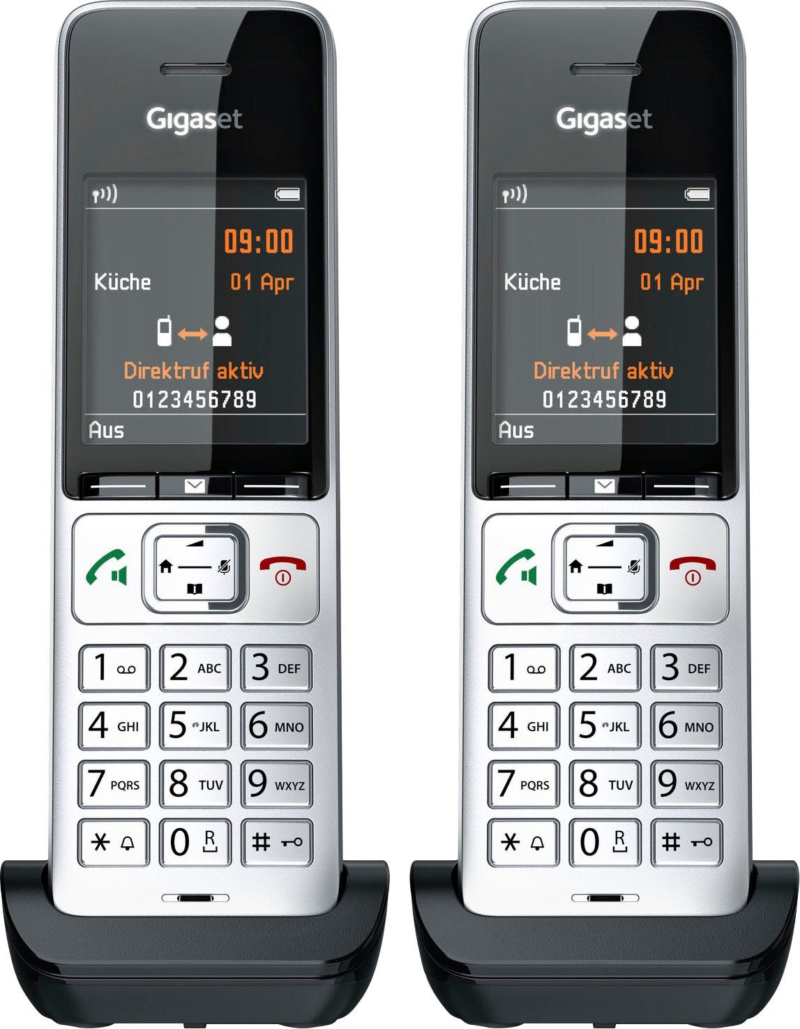 Gigaset COMFORT 500HX duo Schnurloses DECT-Telefon (Mobilteile: 2)