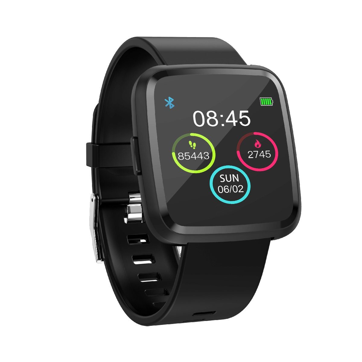 novasmart Fitness-Tracker runR III Smartwatch FitnessTracker HD-Bildschirm Sportuhr Android, iOS, Metall- oder Sportarmband erhältlich