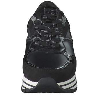 Tamaris Plateau Sneaker in schwarz