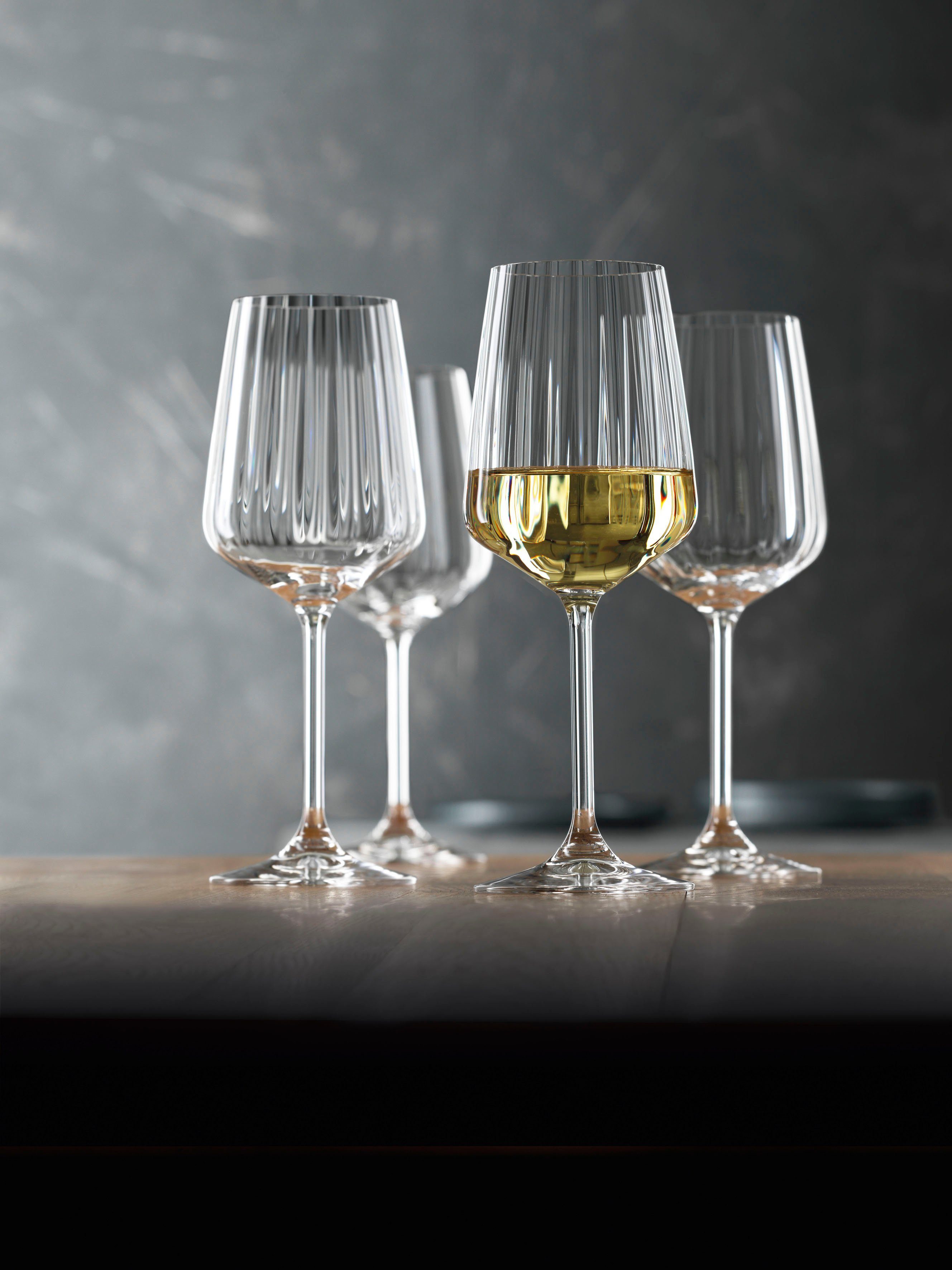 SPIEGELAU Weißweinglas LifeStyle, Kristallglas, 440 ml, 4-teilig