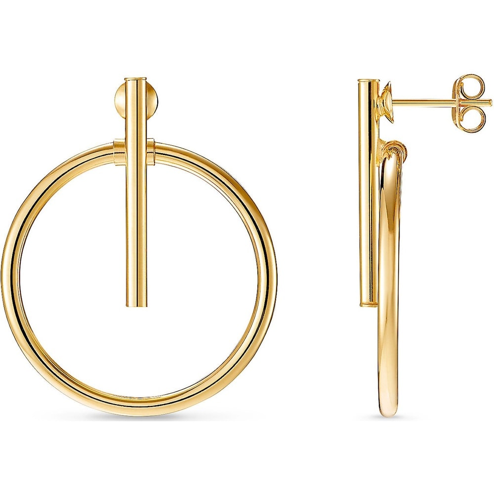 Valeria Boucles d'oreilles à fermoir à poussette 375 Or jaune Boucles d'oreilles