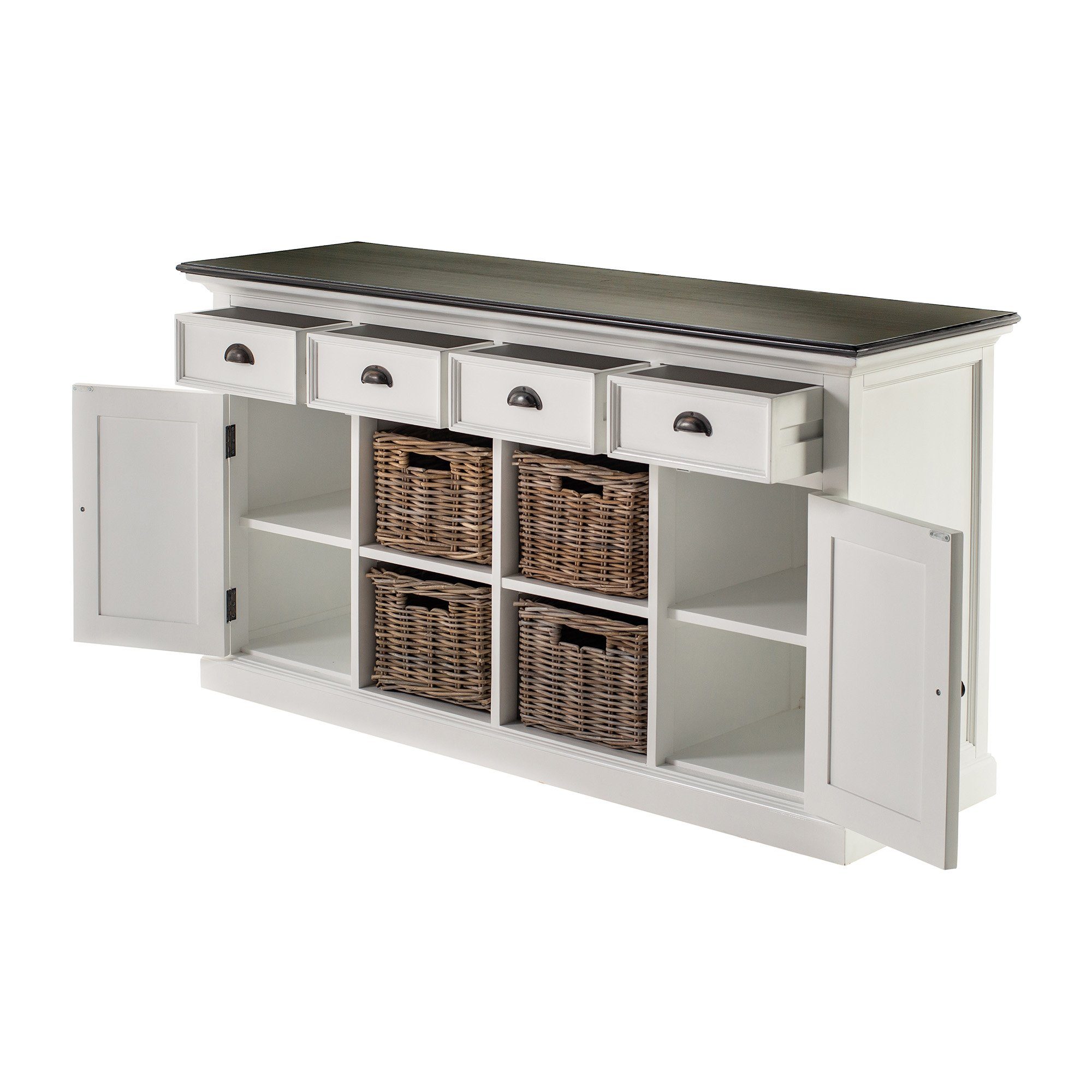 Novasolo Buffet Halifax Contrast Buffetschrank mit 4 Körben