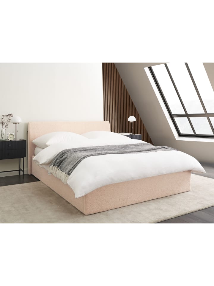 Beliani Doppelbett ORBEY in Beige - (W) 157 x (H) 88 x (L) 212 cm günstig kaufen onesize