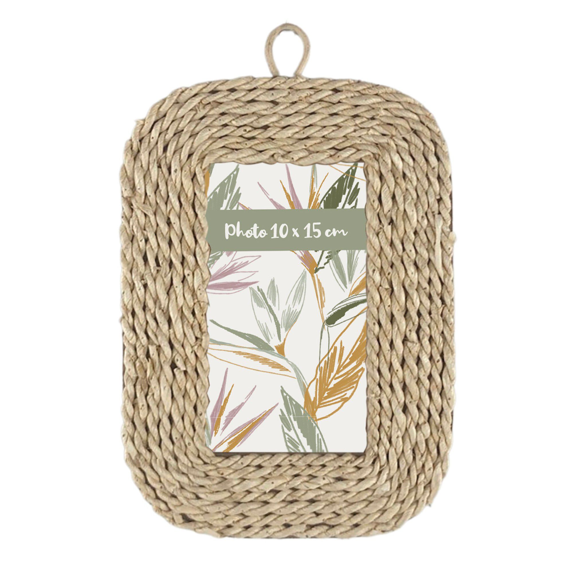 Cadre-photo vertical en corde