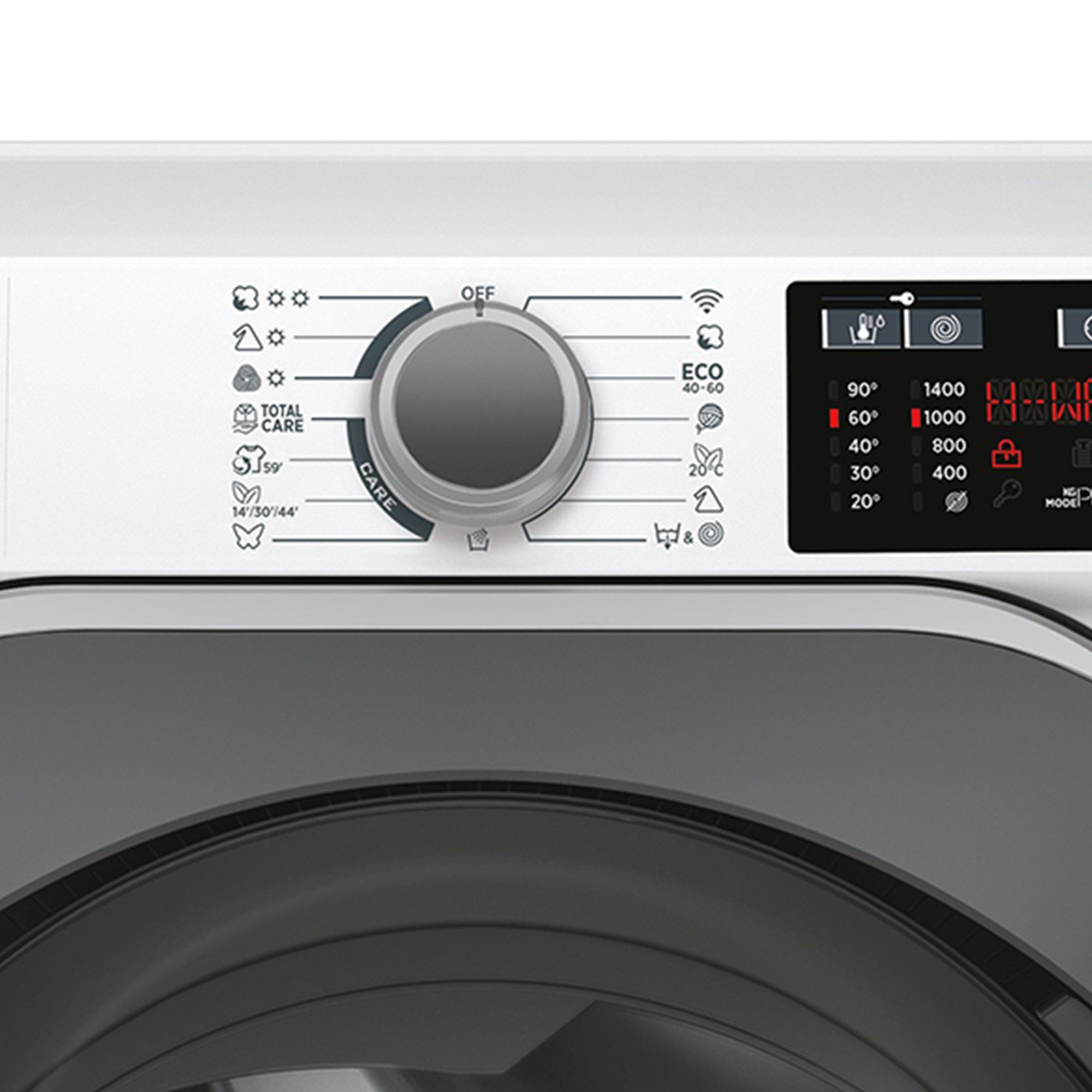 Hoover Waschtrockner HD 495AMBS/1-S, 9,00 kg, 5 kg, 1400 U/min, Active Steam, Mix-Power-System, WiFi & Bluetooth (hOn-App)