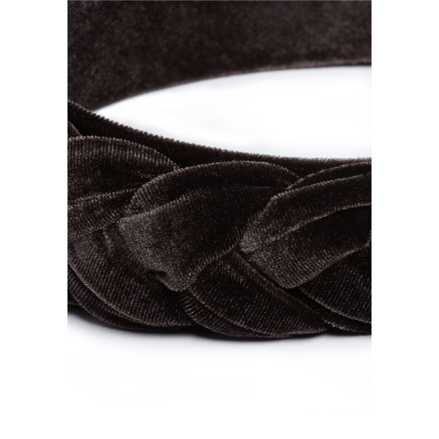 Haarreif Scarcela mit geflochtenem Samt-Design