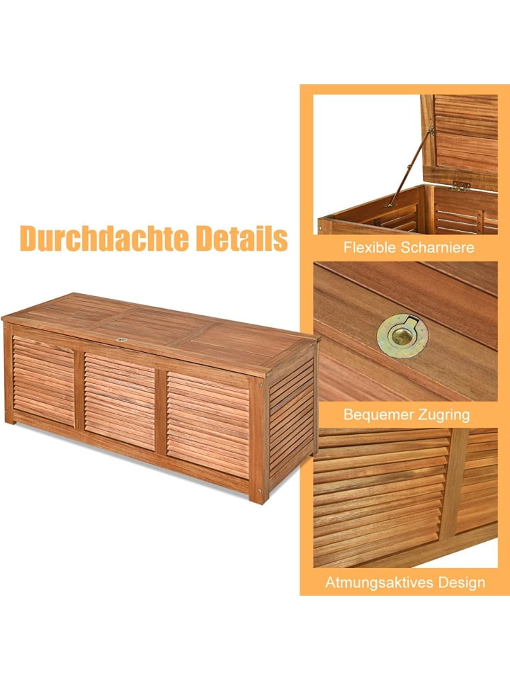 COSTWAY Gartenbox 120x45x45cm in Hellbraun günstig kaufen onesize