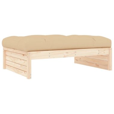 vidaXL Loungesofa Gartenhocker 120x80 cm Massivholz Kiefer, 1 Teile