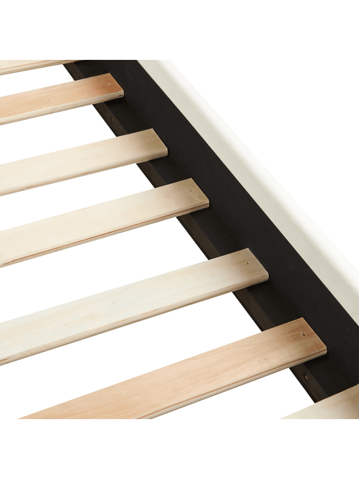 Beliani Doppelbett VINCENNES in Weiß/Schwarz - (W) 185 x (H) 124 x (L) 213 cm günstig kaufen onesize