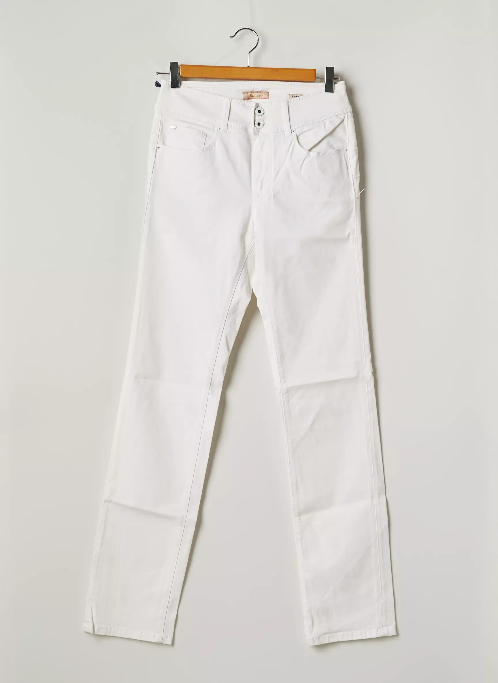 Salsa Pantalons Slim Femme couleur blanc