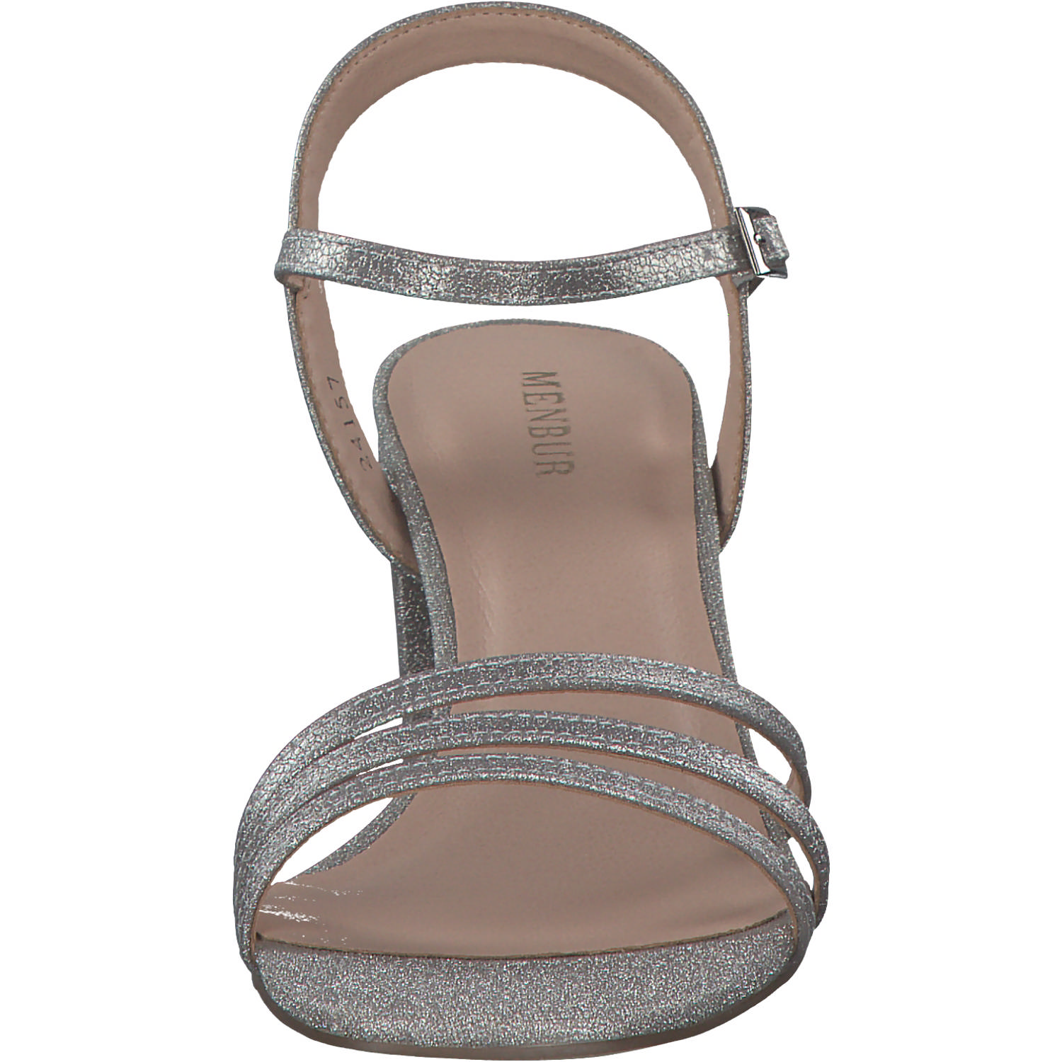 Menbur 24157, Plateau-Sandaletten, Damen, silber
