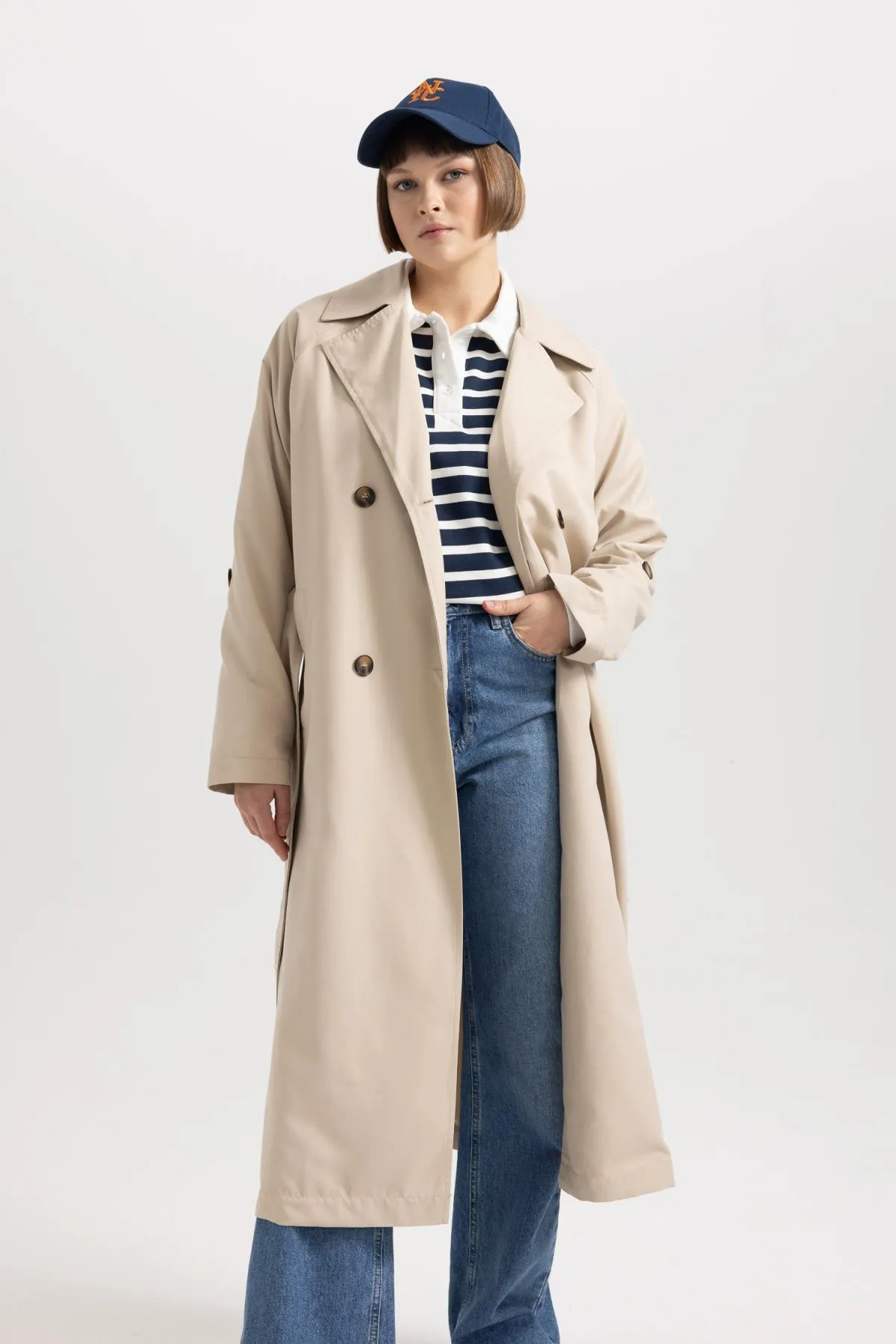 DeFacto  Wasserdichter Relaxed Fit Trenchcoat Z5493az24sp