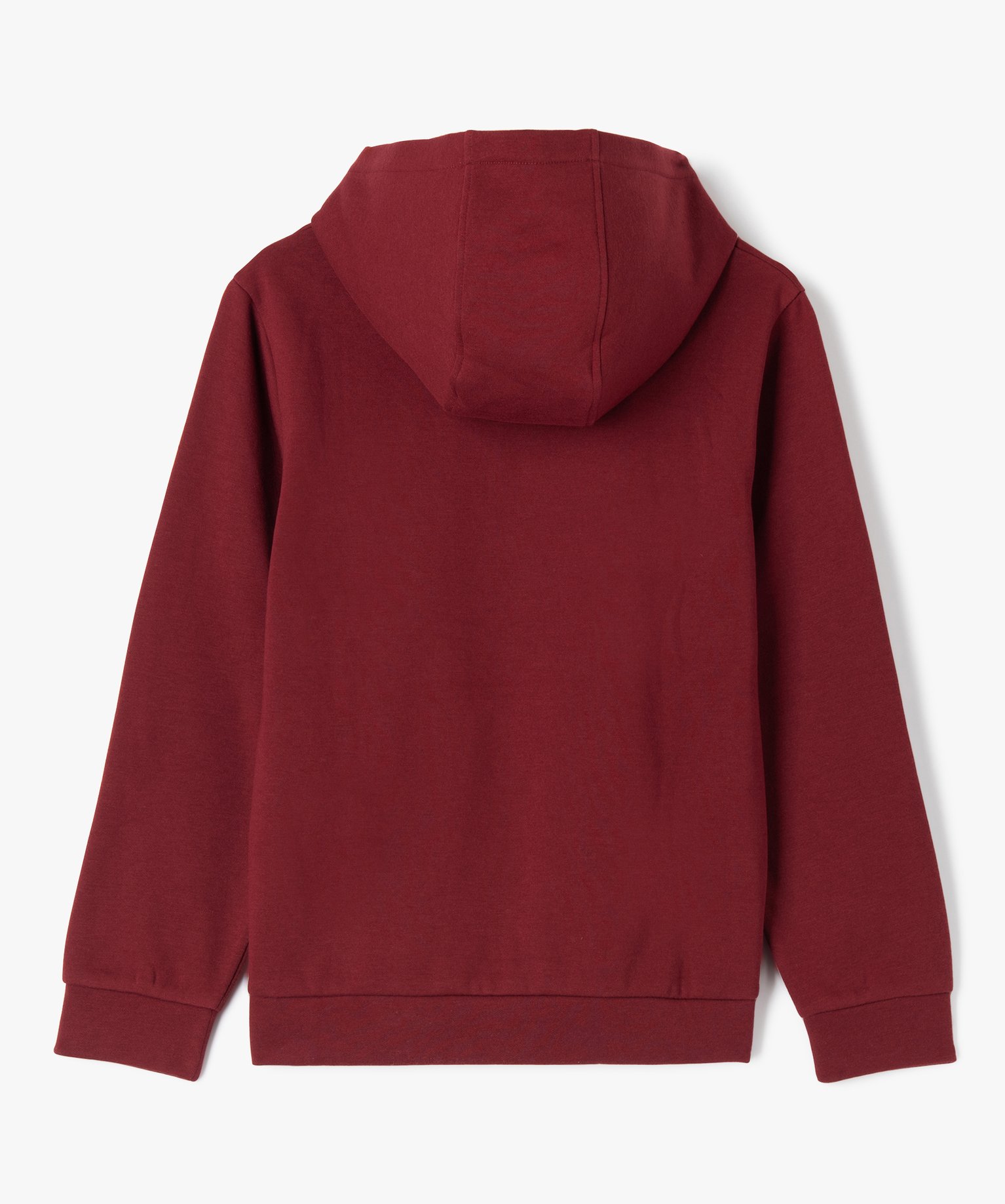 Sweat à capuche style streetwear Garçon rouge fonce | GEMO