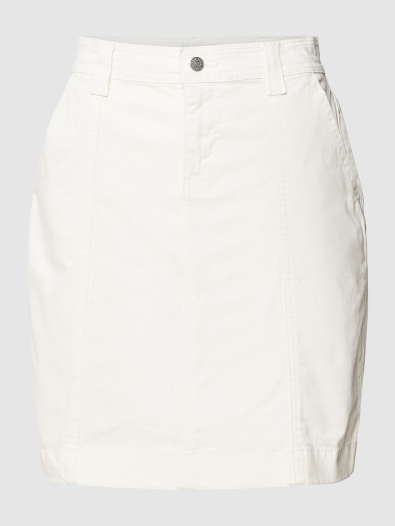 Minirock mit Ziernähten Modell 'Likke' in offwhite