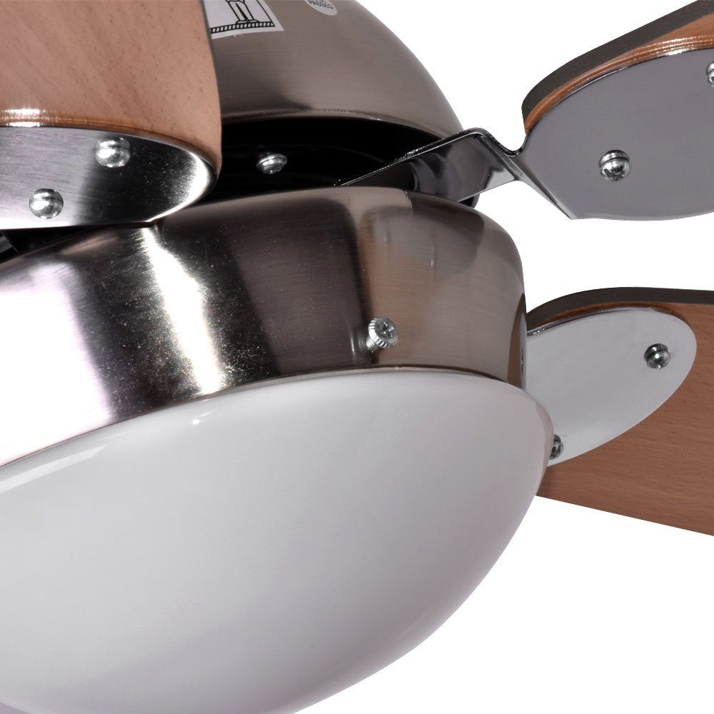 Globo Deckenventilator, Smart Home Decken Ventilator Alexa Google App Leuchte dimmbar im Set