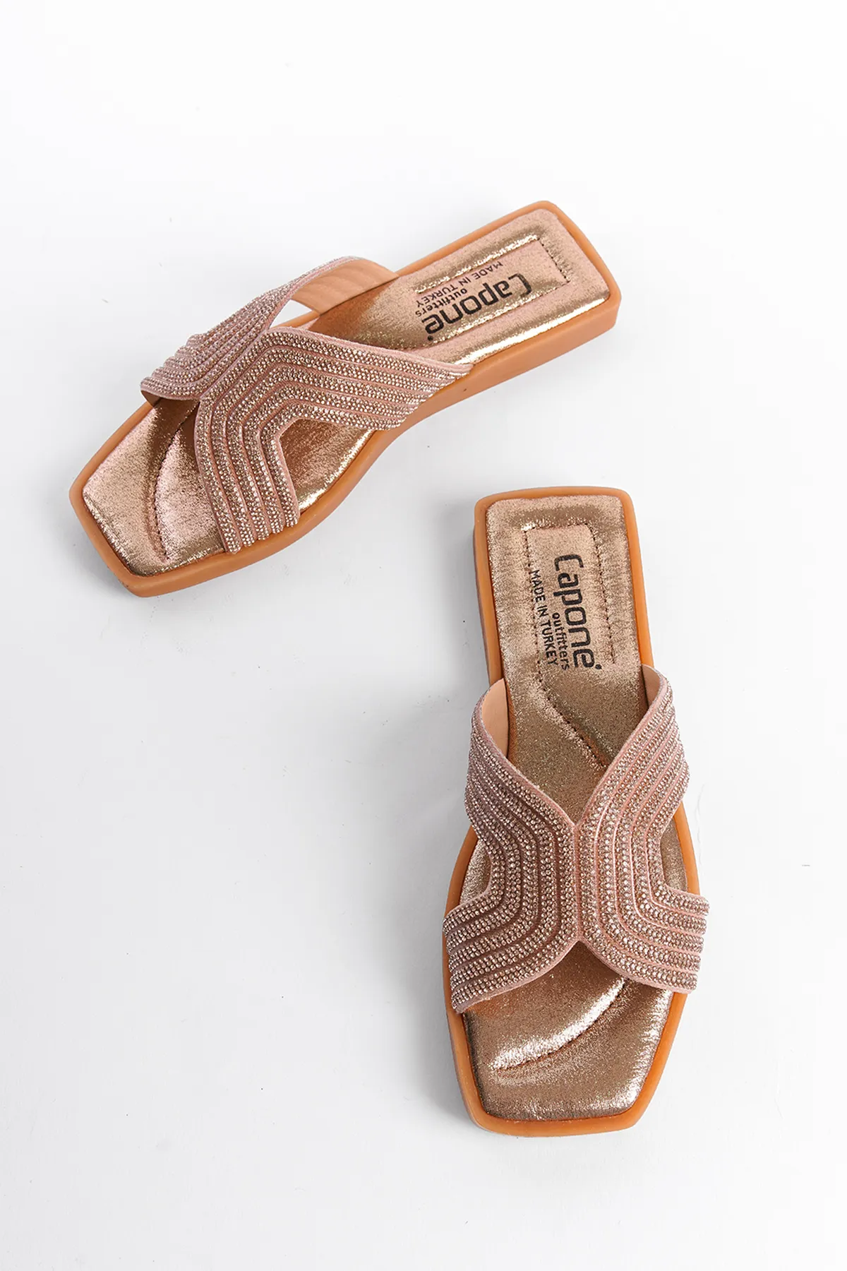 Capone Outfitters  Pantolette - Rosa - Flacher Absatz