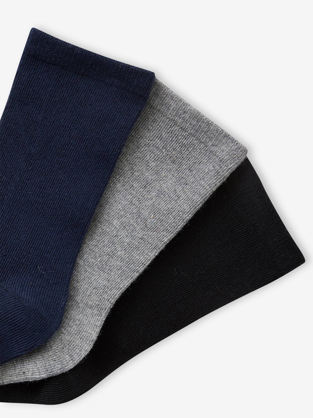 Lot de 3 paires de chaussettes sans coutures garçon marine