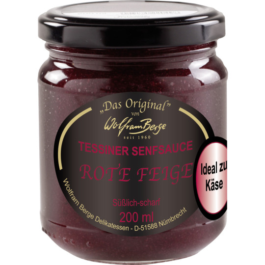 Wolfram Berge Tessiner Senfsauce Rote Feige 200ML