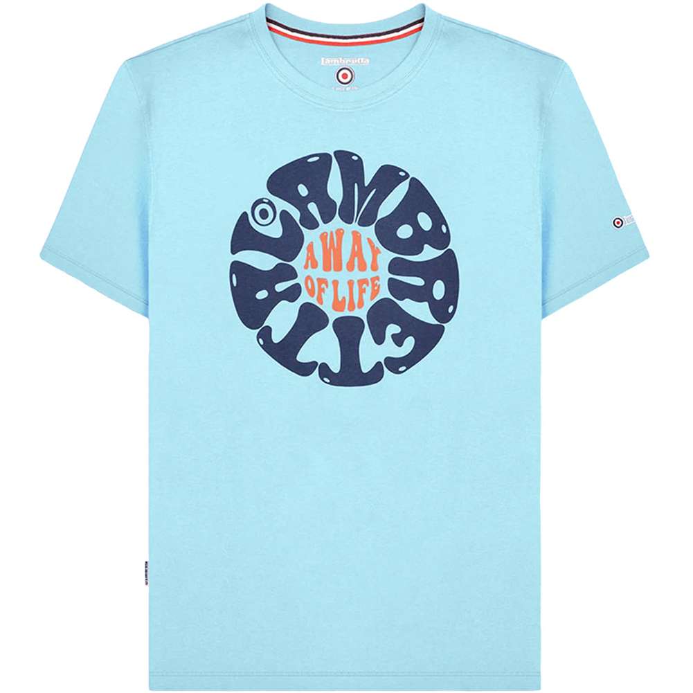 Lambretta Festival Herren T-Shirt SS1014-SKY BLU