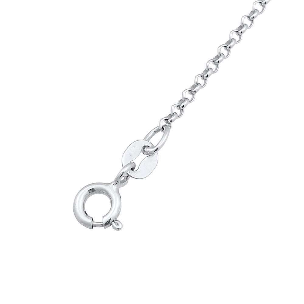Elli Elli Bracelet Enfants pendentif Rond Vintage avec perles de coquillage en argent  Bracelet