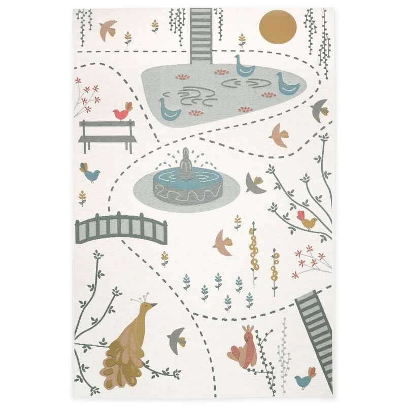 Tapis de jeu indoor & outdoor 123x180cm BIRD PARADISE