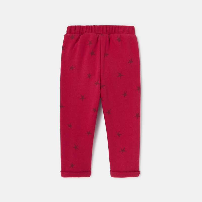 Pantalon en molleton imprimé rouge bébé garçon Absorba