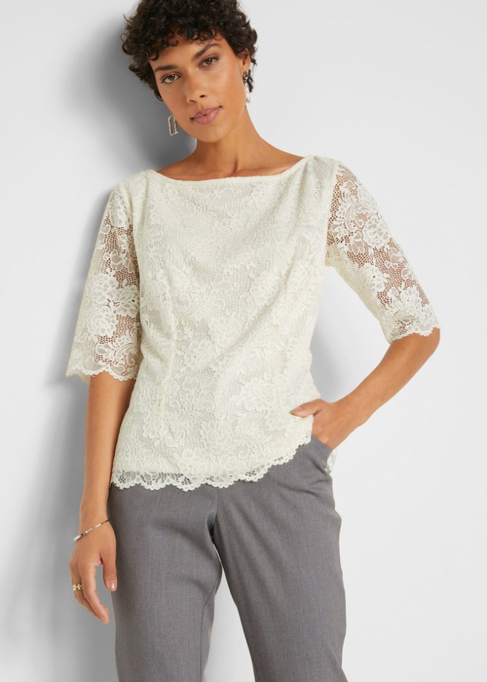 Blusenshirt aus Spitze