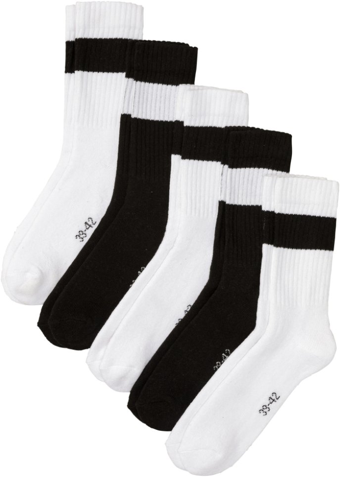 Thermo Tennissocken mit Innenfrottee (5er Pack) mit Bio-Baumwolle