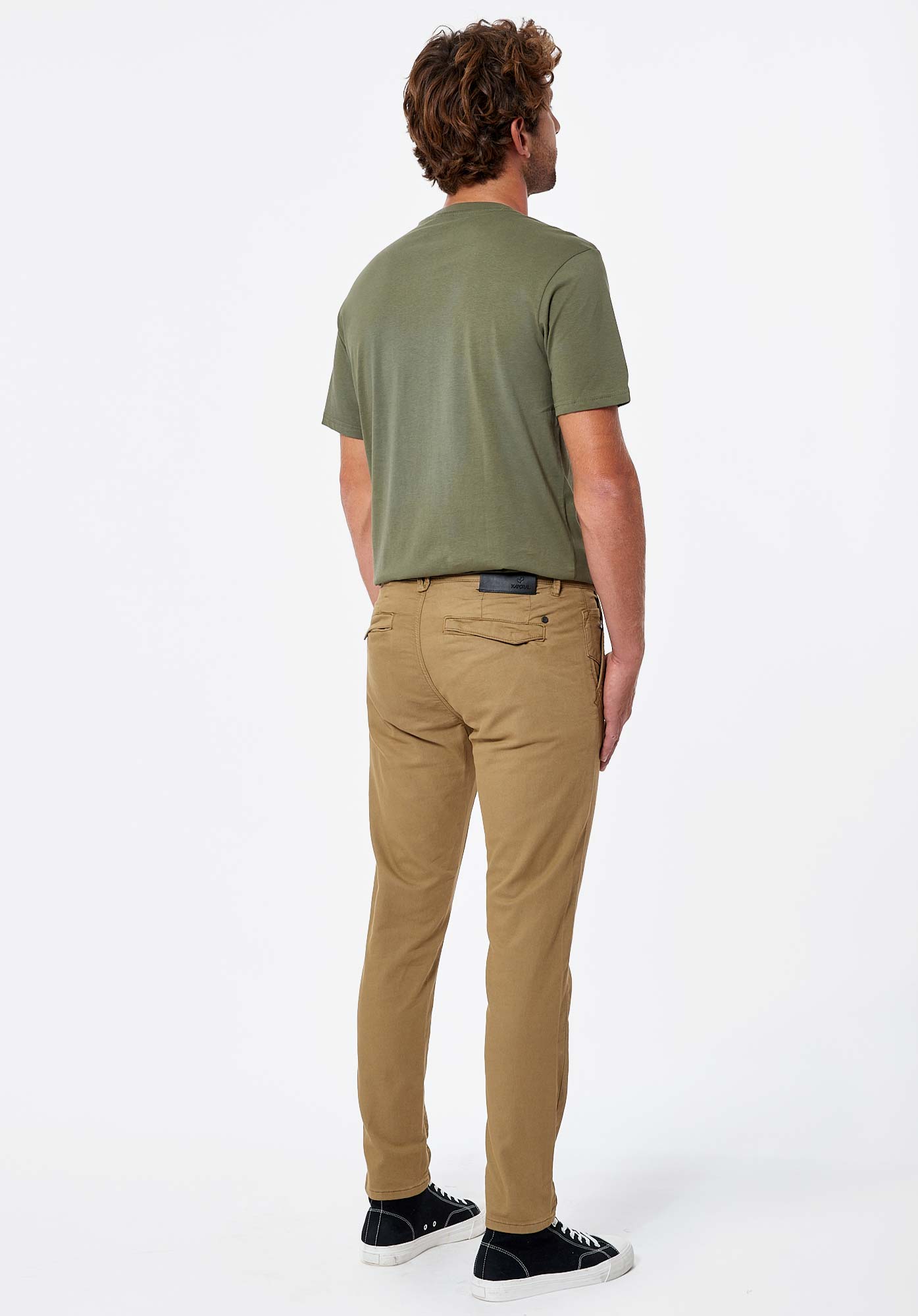 IRWIX  Pantalon relaxed cropped beige Homme