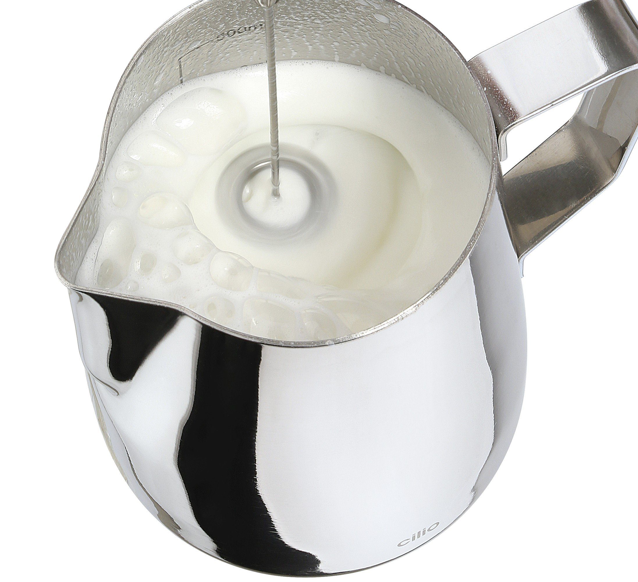 Cilio Milchaufschäumer Milchaufschäumer Milchschäumer Edelstahl cilio BARISTA 103229