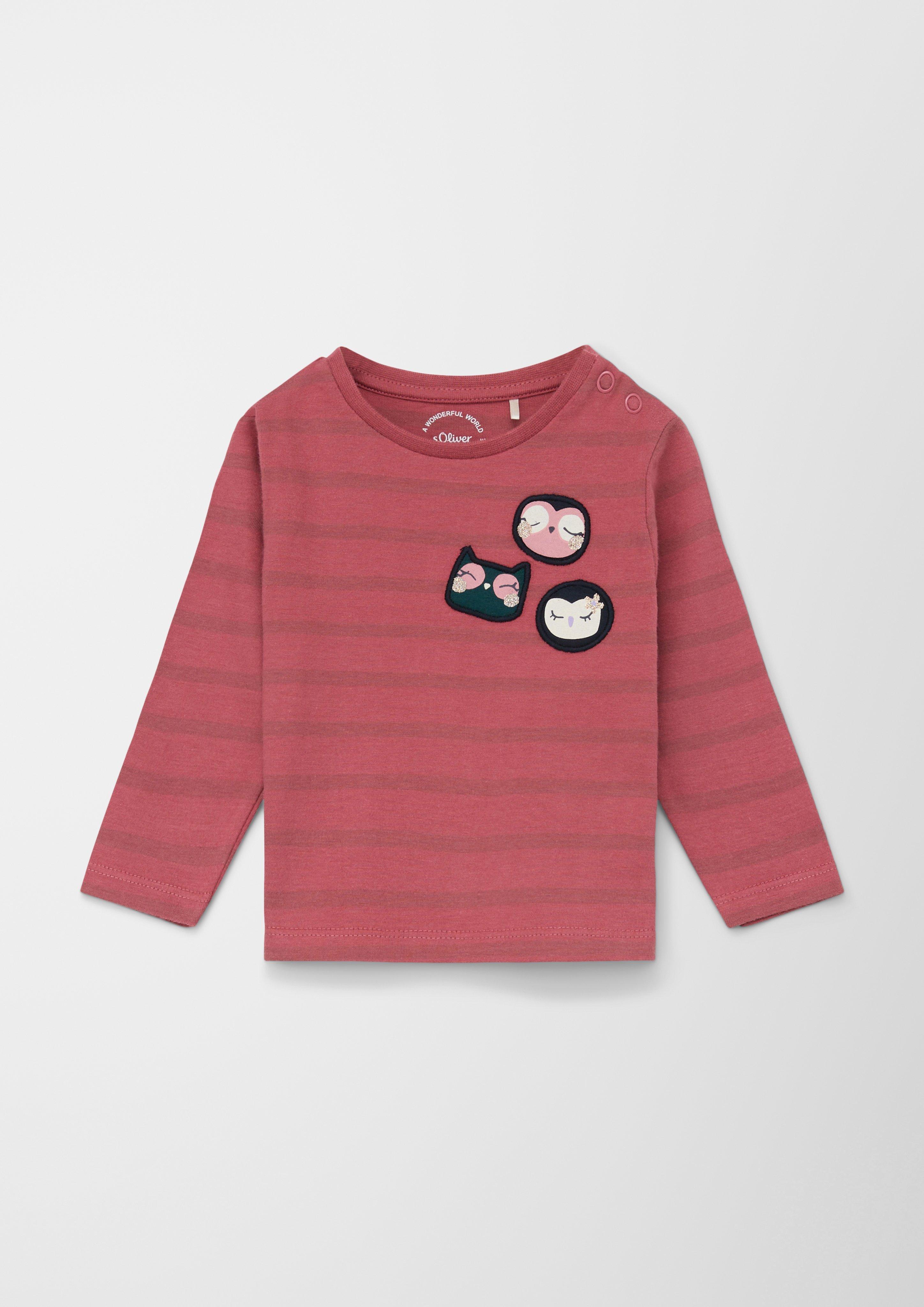 Langarmshirt mit Eulen-Patches  2120132-38G4