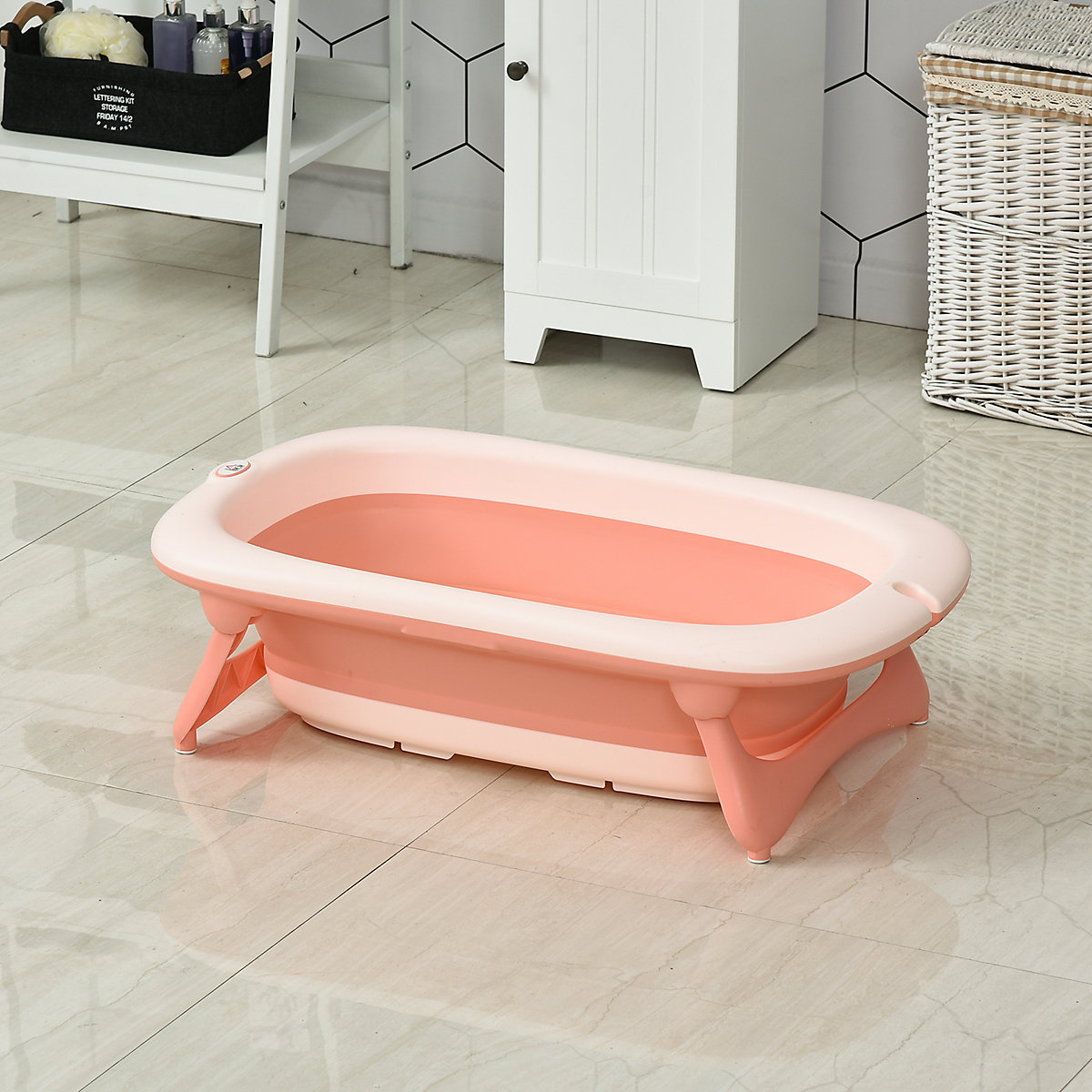 Ergonomische Babybadewanne zum zusammenklappen