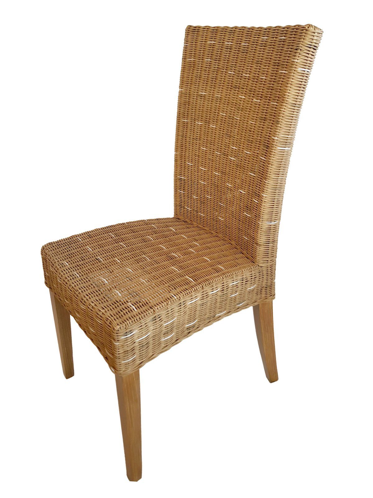 Minara Rattanstuhl Esszimmer Stühle Rattanstühle Wintergarten Korbstühle Cardine 6 Stück